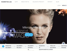 Tablet Screenshot of kozmetika-lea.si